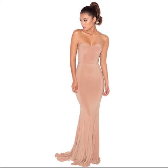 House Of CB gown with train - Picture 2 of 3